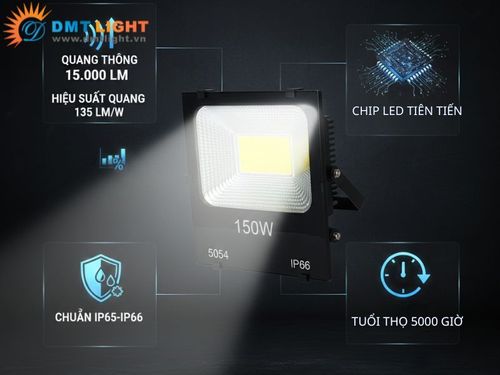 đèn led pha 150W 
