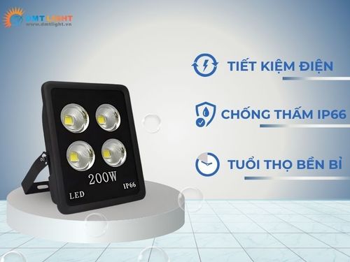 đèn pha led 200w 