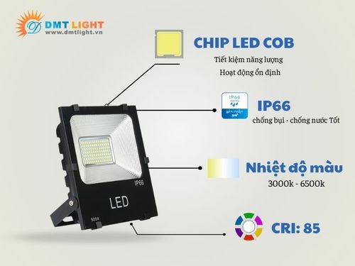 Đèn pha led 400w ngoài trời 