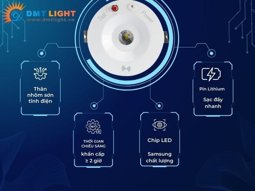 đèn khẩn cấp âm trần