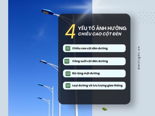 khoảng cách đặt đèn đường