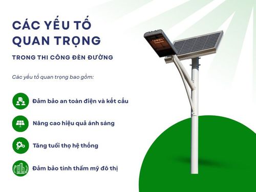 Biện pháp thi công đèn đường chiếu sáng 