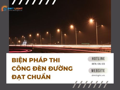 thi công cột đèn chiếu sáng