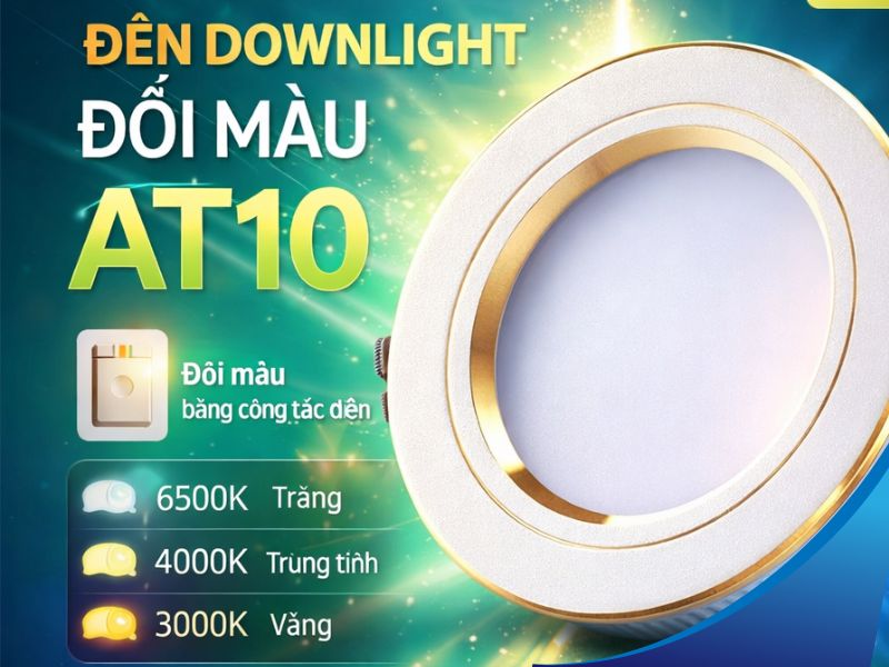 3 chế độ đổi màu linh hoạt được ứng dụng rộng rãi cho nhiều không gian sống