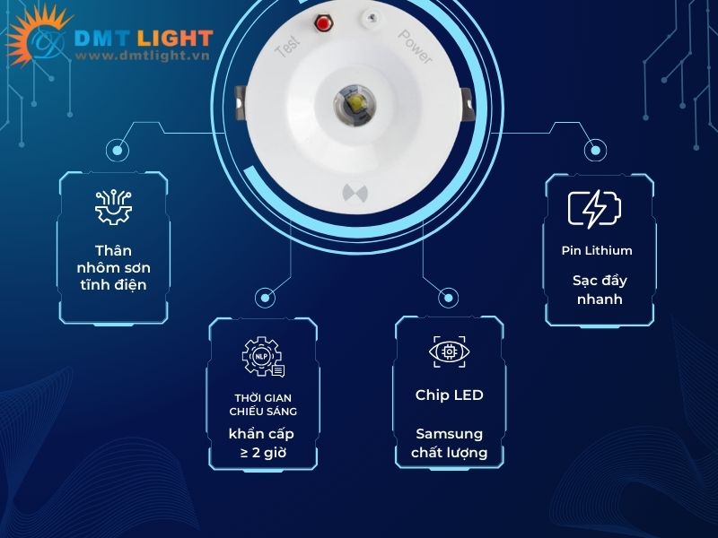 đèn khẩn cấp âm trần