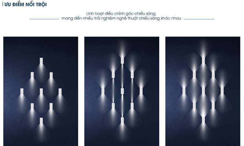 đèn tường đổi màu