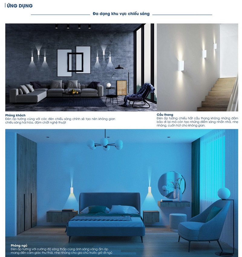 đèn tường đổi màu