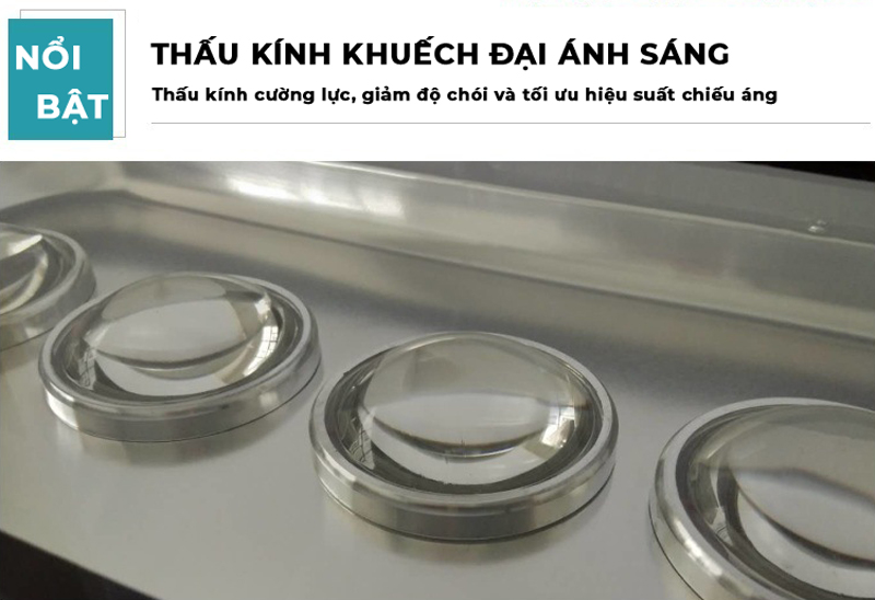 Đèn LED pha kính lúp mắt lồi 100W [PH-KL-S18]
