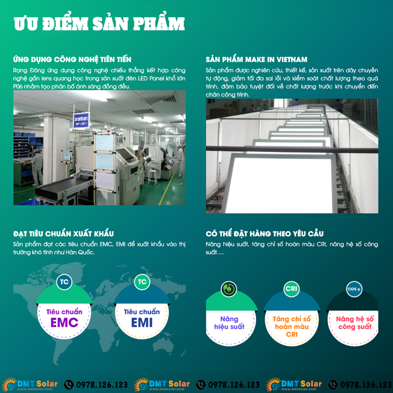 ưu điểm đèn led panel