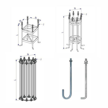 Sản xuất Bulong móng trụ đèn chiếu sáng