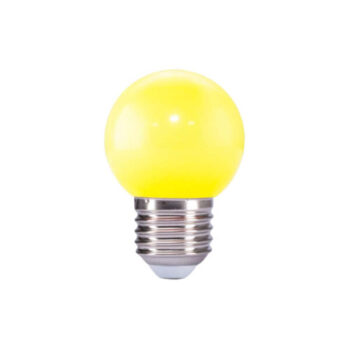 Bóng đèn LED BULB tròn 1W màu vàng Rạng Đông [BE-RD-A45Y/1W]