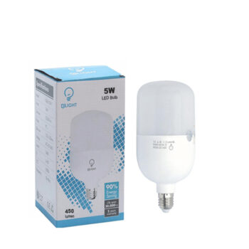 Bóng đèn LED Bulb trụ vỏ nhựa trơn công suất 5W [BE-GR-S06]