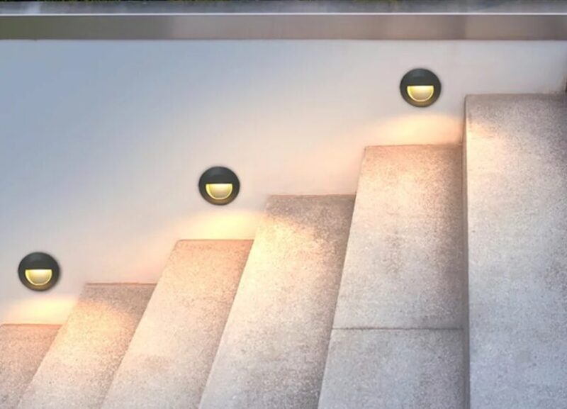 Đèn LED chân cầu thang 3W Mặt Tròn [CT-GR-S05]