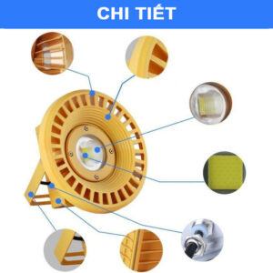 Đèn LED chống cháy nổ 50W màu vàng [CN-GR-S9]