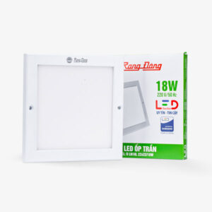 Đèn LED ốp trần vuông Rạng Đông OV-RD-LN10-220x22018W
