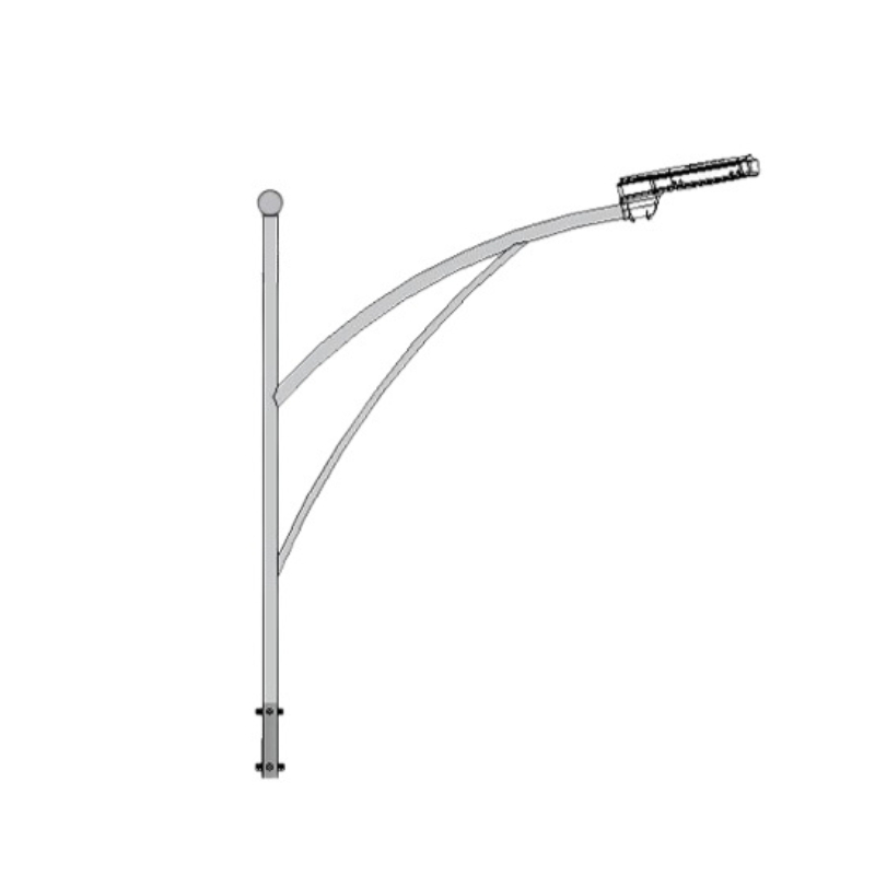 Cần đèn đơn Ø60 mã CD07-60