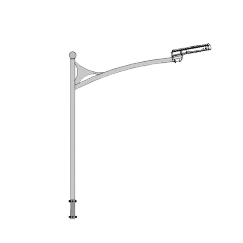 Cần đèn đơn Ø60 mã CD08-60