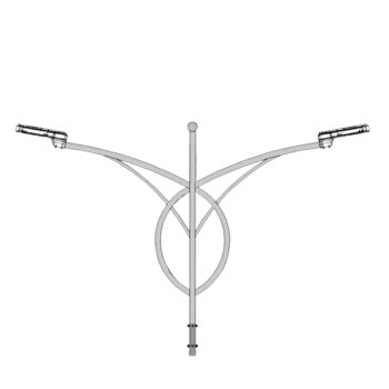 Cần đèn đường đôi mã CK01-60