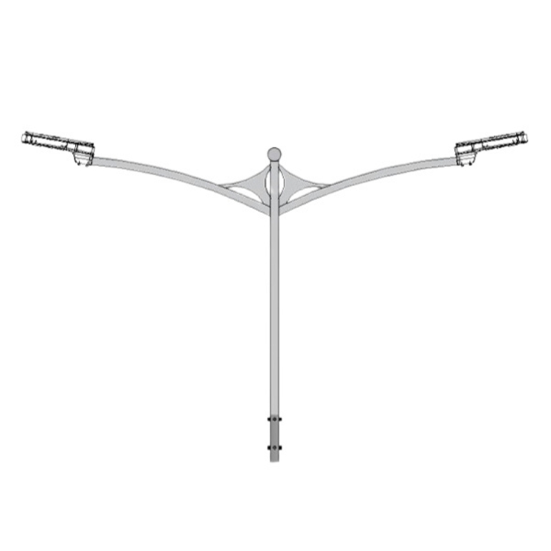 Cần đèn đôi phi Ø60 mã CK08-60