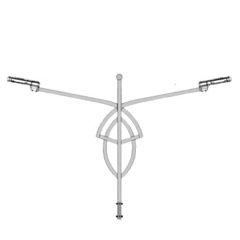 Cần đèn cao áp đôi mạ kẽm nhúng nóng mã CK11-60