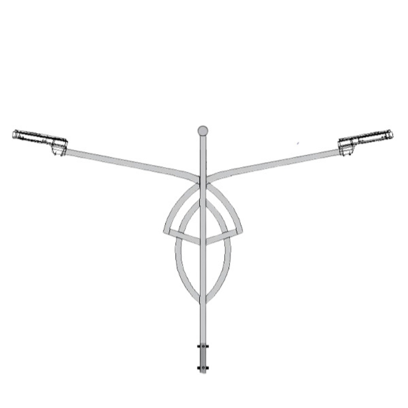 Cần đèn cao áp đôi mạ kẽm nhúng nóng mã CK11-60