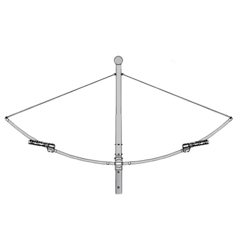 Cần đèn cao áp cánh buồm đôi mã CK12-60