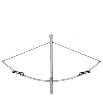 Cần đèn cao áp cánh buồm đôi mã CK12-60