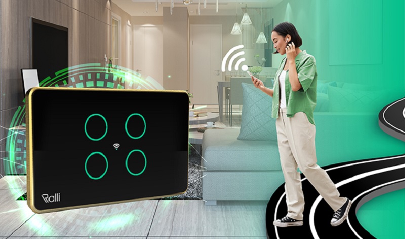 Công tắc thông minh Rạng Đông CO-RD-CTCU.WF-CN.04T.2W.SP