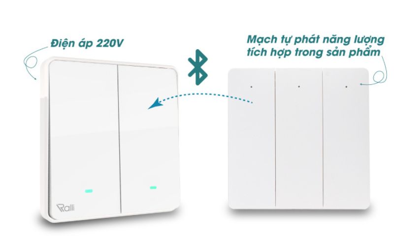 Công tắc cơ điện tử 2 chiều thông minh Rạng Đông CO-RD-CTC2C.WF-V1.03