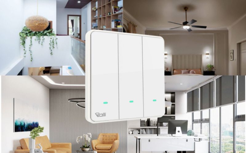 Công tắc cơ điện tử 2 chiều thông minh Rạng Đông CO-RD-CTC2C.WF-V1.03
