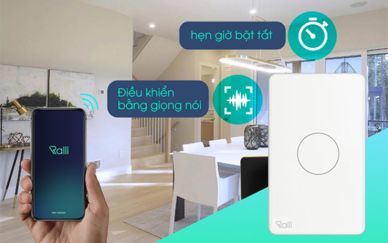 Công tắc thông minh Rạng Đông CO-RD-CTCU.BLE-CN.01T-MN