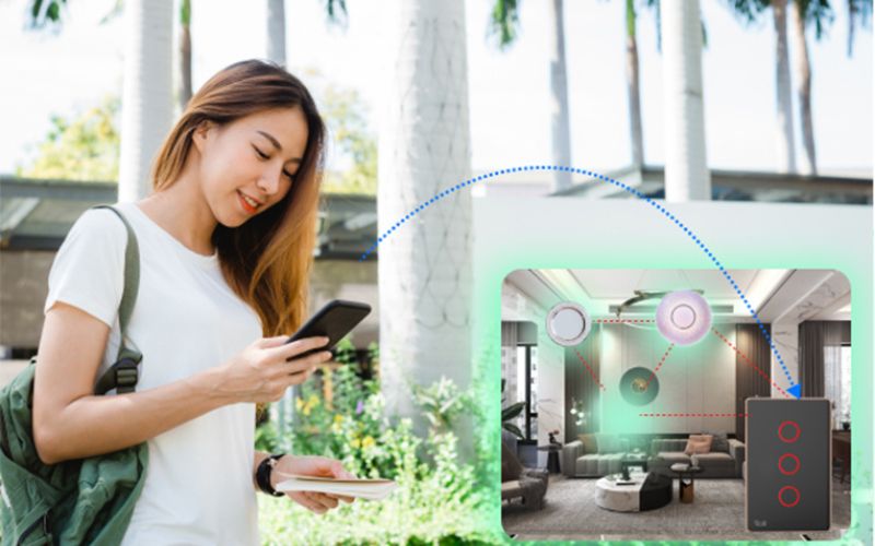 Công tắc thông minh Rạng Đông CO-RD-CTCU.BLE-CN.03T-MN