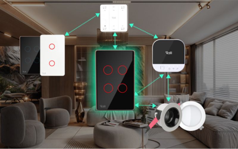 Công tắc thông minh Rạng Đông CO-RD-CTCU.BLE-CN.04T-MN