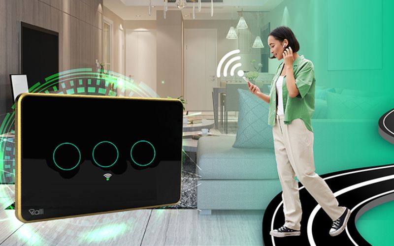 Công Tắc Thông Minh Rạng Đông CO-RD-CTCU.WF-CN.03T.2W.SP