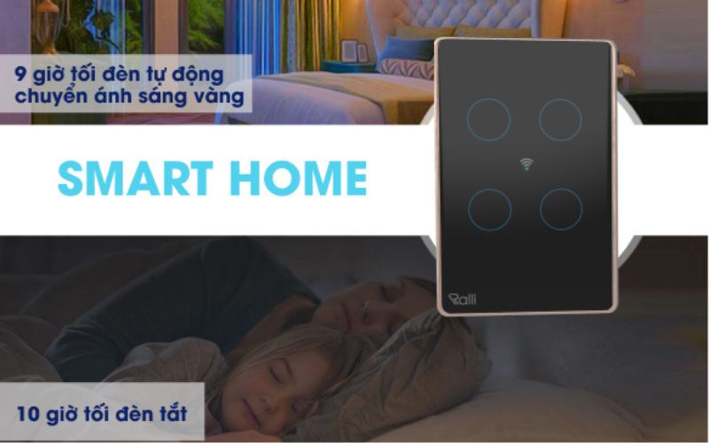 Công tắc thông minh Rạng Đông CO-RD-CTCU.WF-CN.04T-MN