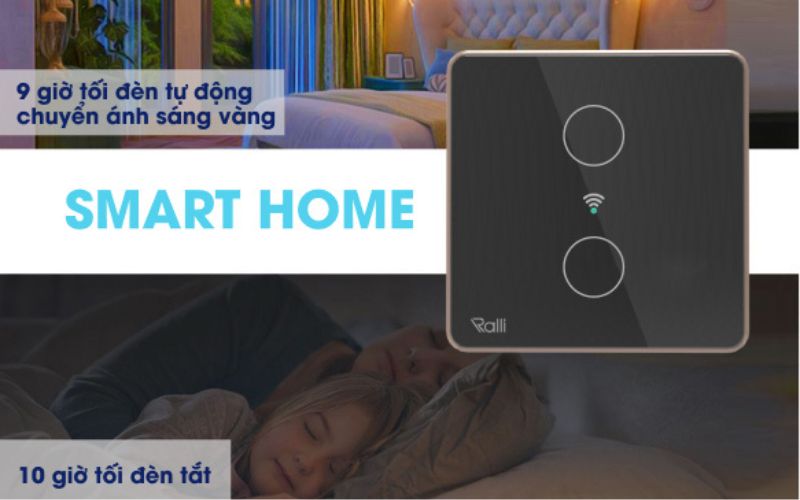 Công tắc cảm ứng thông minh wifi Rạng Đông CO-RD-CTCU.WF-V.02T-MN