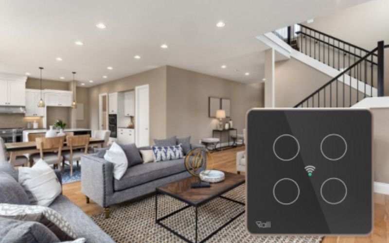 Công tắc cảm ứng thông minh wifi Rạng Đông CO-RD-CTCU.WF-V.04T-MN