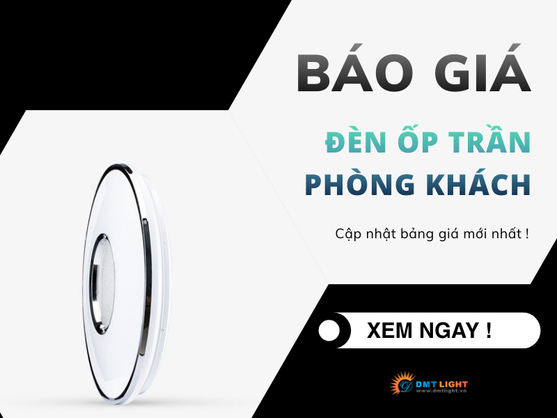 giá đèn ốp trần phòng khách