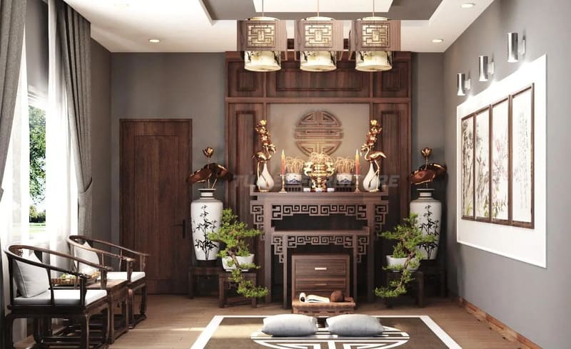 đèn ốp trần phòng thờ - 3