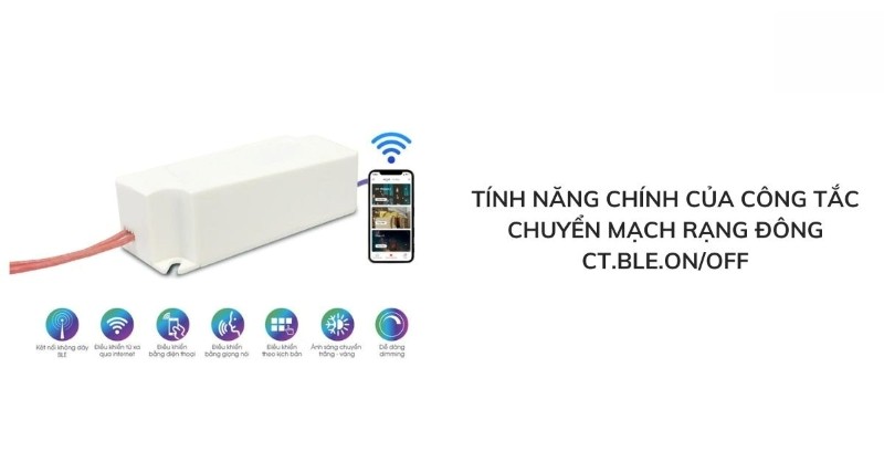 Bộ công tắc chuyển mạch Rạng Đông CO-RD-CT.BLE.ON/OFF