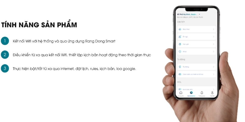 Công tắc thông minh wifi Rạng Đông CO-RD-CTC.WF-V1.01