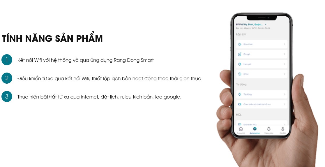 Công tắc thông minh wifi Rạng Đông CO-RD-CTC.WF-V1.02