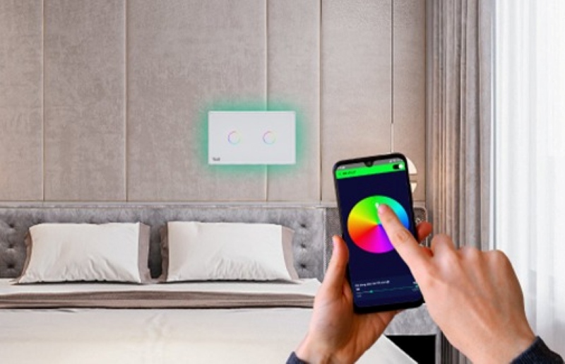 Công tắc thông minh Rạng Đông CO-RD-CTCU.BLE-CN.02T