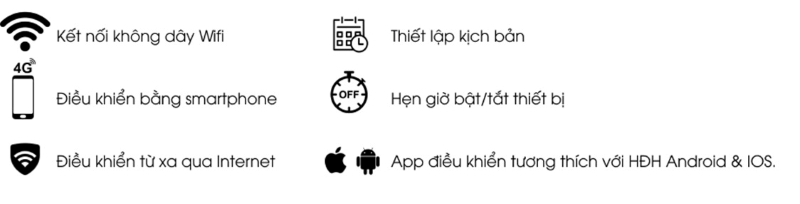 Công tắc thông minh Rạng Đông CO-RD-CTCU.BLE-CN.02T