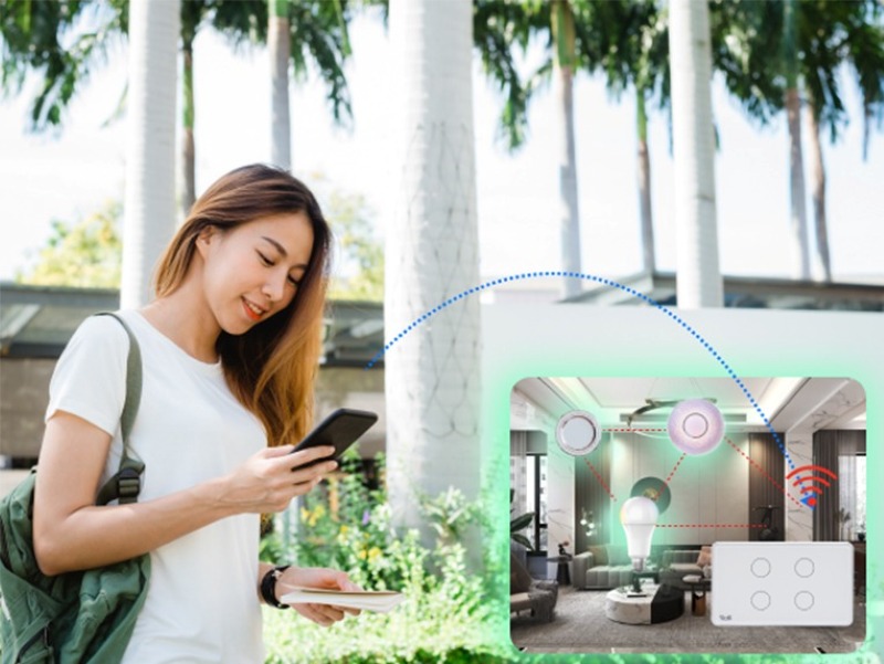 Công tắc thông minh Rạng Đông CO-RD-CTCU.BLE-CN.04T