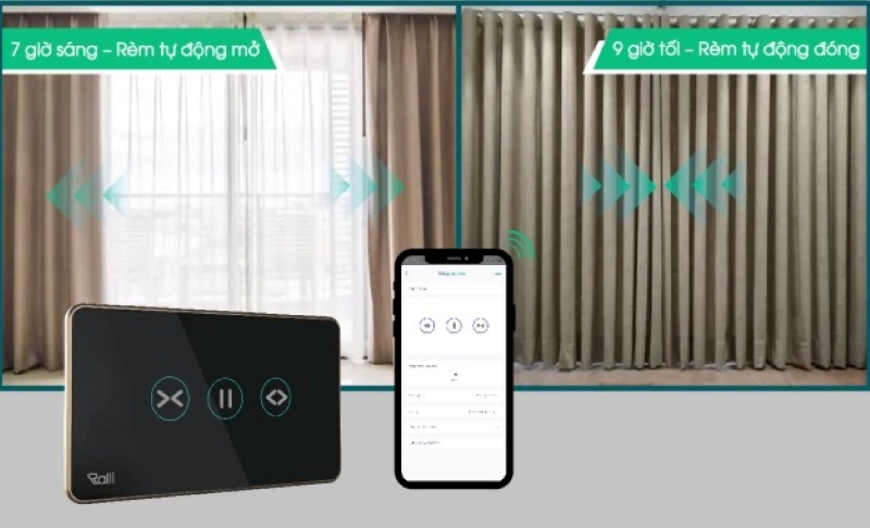 Công tắc rèm thông minh Rạng Đông CO-RD-CTCU.BLE-CN.REMT 