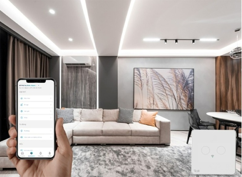 công tắc thông minh Rạng Đông CO-RD-CTCU.BLE-V.01T