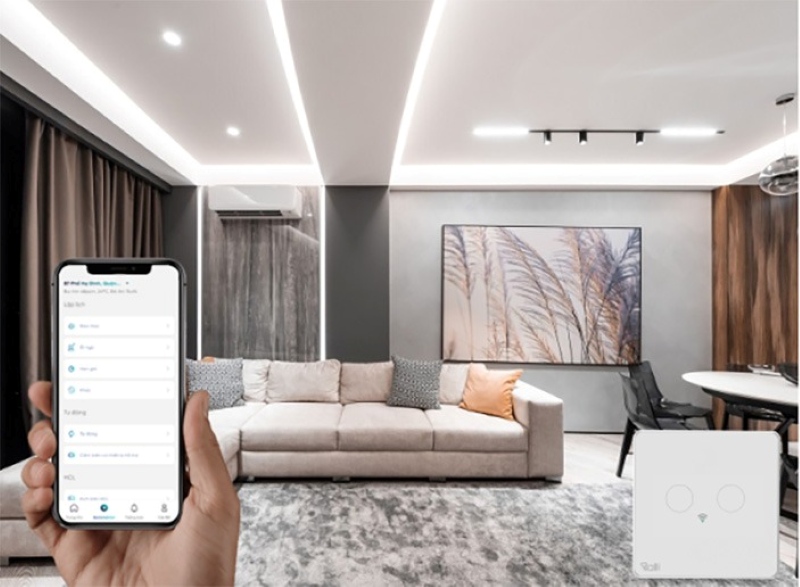 Công tắc thông minh Rạng Đông CO-RD-CTCU.BLE-V.02T