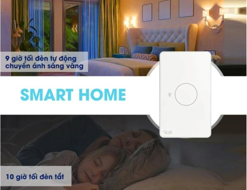 Công tắc thông minh Rạng Đông CO-RD-CTCU.WF-CN.01T.2W.SP-MN