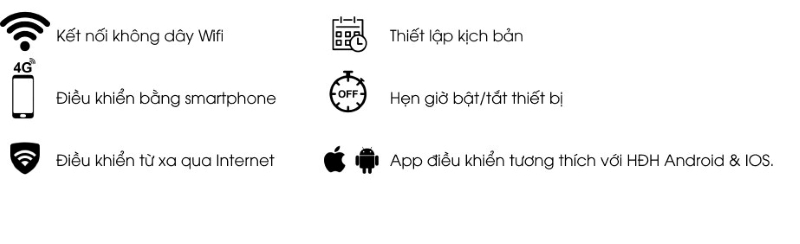 Công tắc thông minh Rạng Đông CO-RD-CTCU.WF-CN.03T.2W.SP-MN